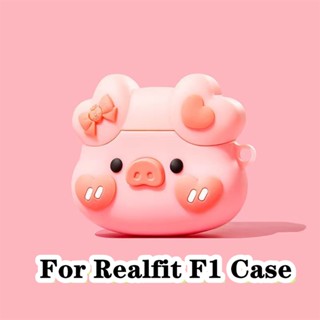 【Case Home】เคสหูฟัง แบบนิ่ม ลายการ์ตูน สําหรับ Realfit F1 Realfit F1