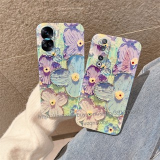 พร้อมส่ง เคสโทรศัพท์มือถือแบบนิ่ม กันกระแทก ลายดอกไม้ สไตล์เรโทร สําหรับ Honor 90 Lite Huawei Nova 11i 11 Pro เคส Phone Case