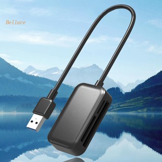 3 in 1 อะแดปเตอร์การ์ดรีดเดอร์ USB 3.0 TF SD CF 2TB 5Gbps ความเร็วสูง หลายใบ [Bellare.th]