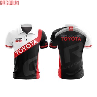 (Fuhui01) MOTOSHIRT เสื้อโปโลพิมพ์ลาย TOYOTA TO-A03-22