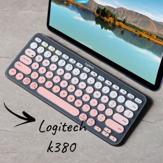 Logitech K380 ฟิล์มป้องกันคีย์บอร์ด น่ารัก ฟิล์มป้องกันแป้นพิมพ์แล็ปท็อป แป้นพิมพ์ซิลิโคน สีป้องกัน [CAN]