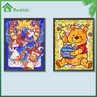 【Doub X ✮】ภาพวาดปักเพชร ทรงกลม ลายการ์ตูน 5D สําหรับตกแต่งบ้าน DIY ✮