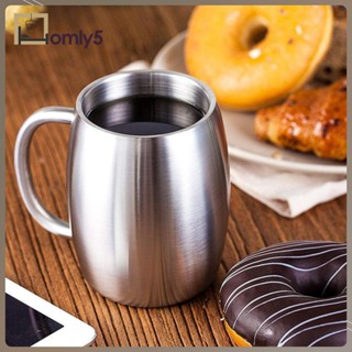 [Homyl5] แก้วกาแฟสเตนเลส โลหะ สองชั้น ฉนวนกันความร้อน สําหรับตั้งแคมป์