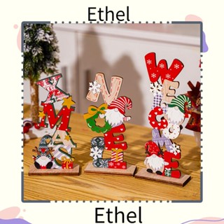 Ethel1 ขายดี จี้ไม้ ของขวัญคริสต์มาส สําหรับตกแต่งบ้าน 2 ชิ้น