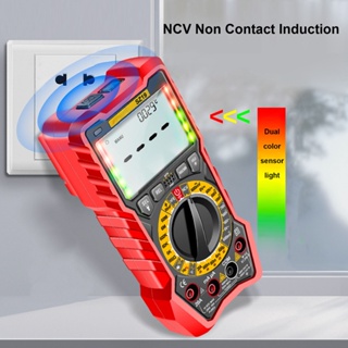 ShiZi มัลติมิเตอร์ความแม่นยำสูง LED Digital แสดงผล Sound Light Alarm Voltmeter Ammeter Current Voltage Tester Meter