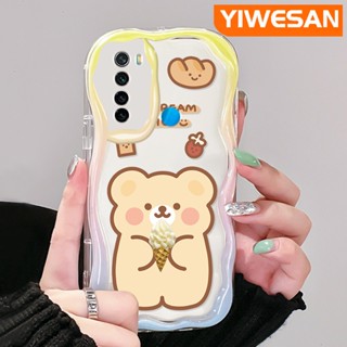 เคสใส แบบนิ่ม ลายการ์ตูนหมี กันกระแทก สําหรับ Xiaomi Redmi Note 8 Note 8T Note 9