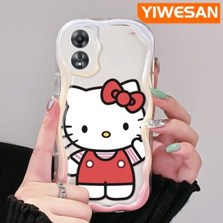 เคสโทรศัพท์มือถือแบบนิ่ม ใส กันกระแทก ลายการ์ตูนเฮลโลคิตตีน่ารัก สีสันสดใส สําหรับ OPPO A58 5G A58X 5G A78 5G A1X 5G A55 5G A98 5G F23 5G A1 5G