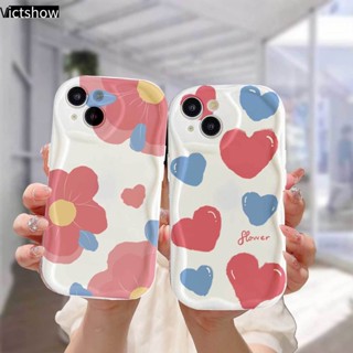 เคสนิ่ม ขอบโค้ง ลายดอกไม้ หัวใจ 3D สีชมพูน้ํา สําหรับ Infinix Hot 20i 30i 8 9 20 12 30 10 11 Play 8 Lite 9 PRO 11 Plus 10 Lite Note 12 PRO 12 Turbo G96 Smart 5 7 4 6 Plus 5PRO