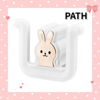 Path ตะขอแขวนผ้าขนหนู ตากรองเท้าแตะ ลายการ์ตูนกระต่าย ไม่ต้องเจาะผนัง สําหรับเด็ก