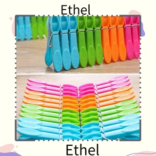 Ethel1 คลิปหนีบผ้า พลาสติก ขนาดเล็ก 4 สี สําหรับหนีบผ้า 48 ชิ้น