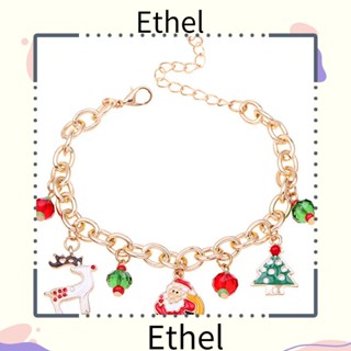 Ethel1 สร้อยข้อมือแฟชั่น จี้รูปกวาง ต้นคริสต์มาส