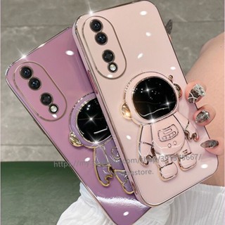 พร้อมส่ง เคสโทรศัพท์มือถือแบบนิ่ม กันกระแทก ลายนักบินอวกาศ พร้อมที่ตั้งวาง สําหรับ Honor 90 Lite Magic 5 Pro เคส Phone Case