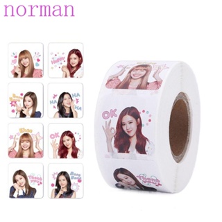 Norman สติกเกอร์ฉลาก ลาย Blackpink กันน้ํา DIY สําหรับติดตกแต่งไดอารี่ ของขวัญ