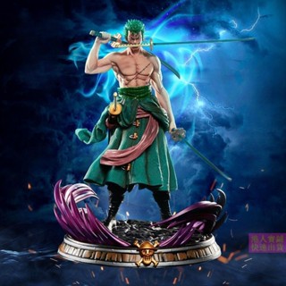 🔥สปอตสินค้า🔥ฟิกเกอร์ วันพีซ โมเดลฟิกเกอร์ โมเดล One Piece Roronoa Zoro figure โซโล - โมเดลฟิกเกอร์ One Piece แฟนตาซี Zoro Three Thousand World ขนาด 37 ซม. สําหรับตกแต่ง