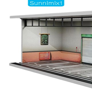 [Sunnimix1] เคสอะคริลิค พร้อมไฟ สําหรับโชว์โมเดลรถยนต์ 1/64