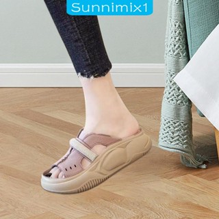 [Sunnimix1] รองเท้าแตะแพลตฟอร์ม เปิดนิ้วเท้า เหมาะกับฤดูร้อน สไตล์สตรีท สําหรับผู้หญิง