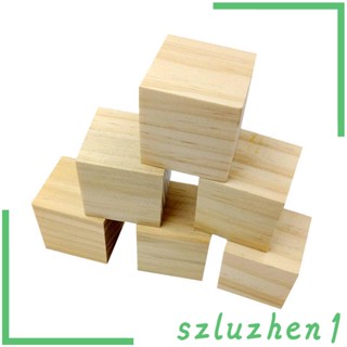 [Szluzhen1] บล็อกไม้ธรรมชาติ 12 ชิ้น