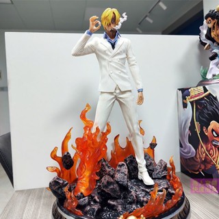 🔥สปอตสินค้า🔥ฟิกเกอร์ วันพีซ โมเดลฟิกเกอร์ โมเดล One Piece sanji figure ซันจิ - โมเดลฟิกเกอร์ Sanji One Piece โอเวอร์ไซซ์ 37 ซม. พร้อมฐาน สีดํา สําหรับตกแต่ง