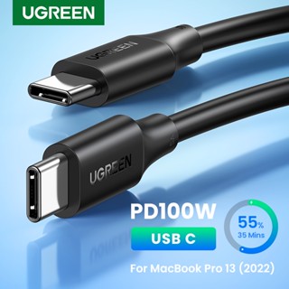 Ugreen สายชาร์จเร็ว 100W USB C เป็น USB C PD 5A 100W Type C สําหรับ MacBook iPad Pro PD