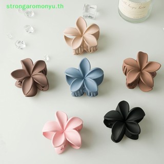 Strongaromonyu กิ๊บติดผม ลายดอกไม้ สีพื้น สไตล์โบราณ หรูหรา TH