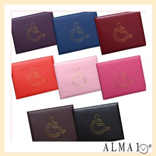 Alma เคสกระเป๋าสตางค์ โฮโลแกรม สีฟ้า สําหรับใส่บัตรพนักงานพิการ