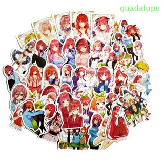 Guadalupe สติกเกอร์ PVC ลายกราฟฟิตี้ The Quintessential Quintuplets Yotsuba Itsuki Nakano Ichika สําหรับตกแต่งสมุดภาพ กีตาร์ กระเป๋าเดินทาง