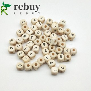 ซื้อซ้ํา ลูกปัดตัวเลข ตัวอักษรสี่เหลี่ยม DIY อุปกรณ์เสริม