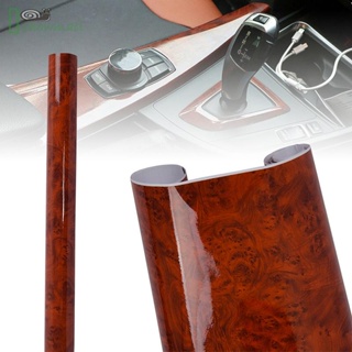 [ISHOWMAL-TH]Car Sticker Wood Grain Decal High temperature Water Proof Long lasting-New In 8-