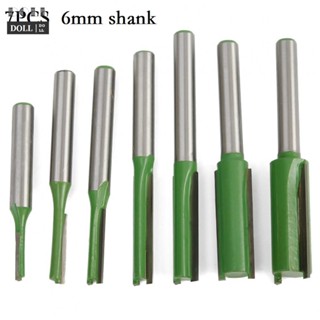 ⭐24H SHIPING ⭐Router Bit Shank 6mm Double For Woodworking Single Straight Bit Router