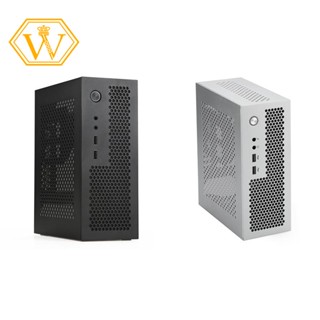 A09 HTPC เคสคอมพิวเตอร์ Mini ITX Gaming PC Chassis Desktop Chassis USB2.0 Computer Case Home Computer Case