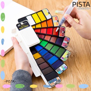 Pista ชุดสีน้ํา พร้อมแปรงปากกาน้ํา คุณภาพสูง 18 24 36 42 สี