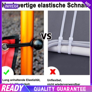 [Iniyexa] สายเชือกบันจี้จัม ยืดหยุ่น 6 นิ้ว อุปกรณ์เสริม สําหรับเต็นท์ 100 แพ็ค