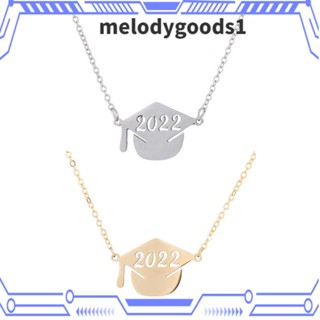 Melodygoods1 สร้อยคอโช้คเกอร์ จี้รูปหมวกปริญญาตรี เครื่องประดับแฟชั่น 2022