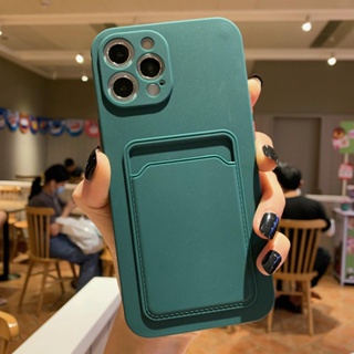 เคสโทรศัพท์มือถือ กันกระแทก พร้อมช่องใส่บัตร สีพื้น สําหรับ Vivo X80 X70 Pro iQOO 9 8 Neo 5 se 3