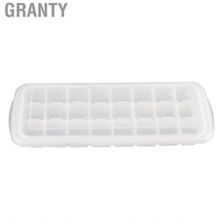 Granty 24‑Grid Ice Mold Tray W/Sealed Cover Food‑Grade Flexible Silicone Mould