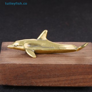 Tuilieyfish ตุ๊กตาปลาโลมา ทองเหลือง สไตล์วินเทจ สําหรับตกแต่งบ้าน