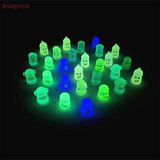 [Asegreen] ตุ๊กตาถั่วเรืองแสง ขนาดเล็ก สีแดง สําหรับตกแต่งบ้านตุ๊กตา 2 ชิ้น