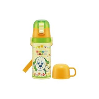 Skater 2WAY stainless steel kids water bottle with straw and cup, 350ml, Peek-a-Pee SKCP3-A