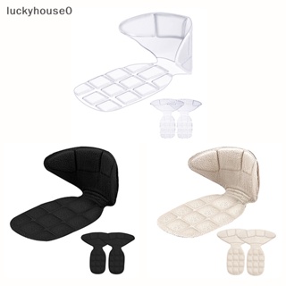 Luckyhouse0^^ แผ่นสติกเกอร์ติดส้นเท้า แบบนิ่ม กันสึกหรอ สําหรับรองเท้าส้นสูง 1 คู่