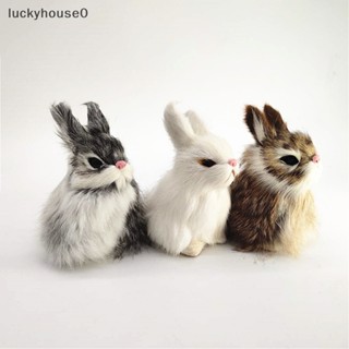 Luckyhouse0^^ ตุ๊กตากระต่ายจําลอง ขนฟู ของขวัญวันเกิด วันคริสต์มาส งานแต่งงาน สําหรับเด็ก