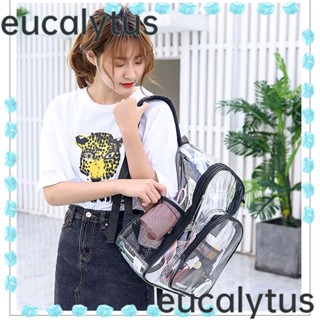 Eucalytus1 กระเป๋าสะพายไหล่ กระเป๋าเมสเซนเจอร์ แบบใส จุของได้เยอะ แฟชั่นสําหรับเดินทาง