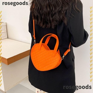 Rosegoods1 กระเป๋าสะพายไหล่ กระเป๋าถือ สีพื้น สําหรับสตรี