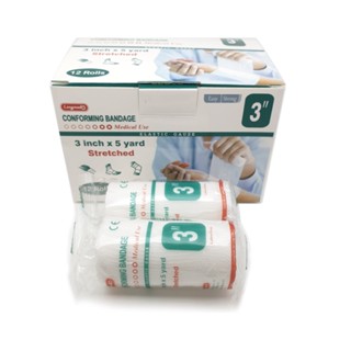 LONGMED CONFORMING BANDAGE 3 1 กล่อง (12 ห่อ)