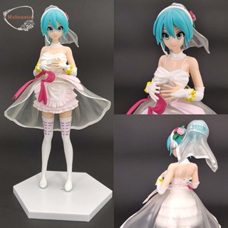 โมเดลฟิกเกอร์ PVC รูปปั้นอนิเมะ Hatsune Miku สําหรับตกแต่งบ้าน