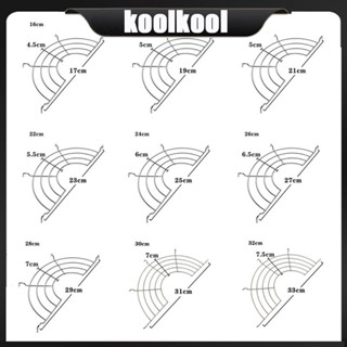 Kool ตะแกรงกรองน้ํามัน แบบสเตนเลส ครึ่งวงกลม สําหรับทําอาหาร