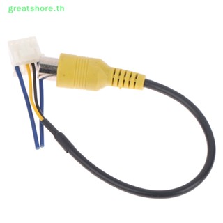 Greatshore อะแดปเตอร์สายเคเบิลกล้องมองหลัง RCA สําหรับรถยนต์ วิทยุ Android TH