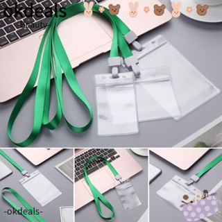 Okdeals ซองพลาสติกนิ่ม 2 ด้าน สําหรับใส่บัตรประจําตัวประชาชน
