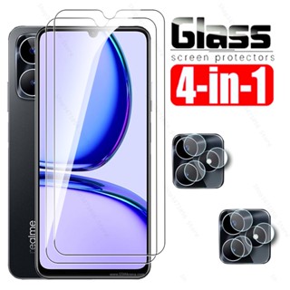 4in1 ฟิล์มกระจกนิรภัยกันรอยหน้าจอกล้อง แบบใส สําหรับ Realme C53 4G Realme C 53 53C RealmeC53