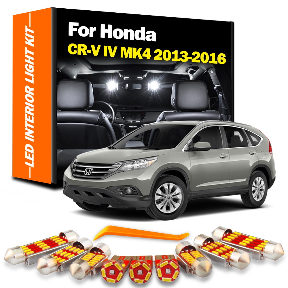 ชุดหลอดไฟ Led ติดป้ายทะเบียนรถยนต์ สําหรับ Honda CRV CR-V IV MK4 4 2013 2014 2015 2016 14 ชิ้น