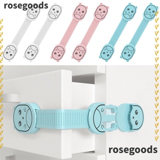 Rosegoods1 ที่ล็อคประตูตู้ ลิ้นชัก อเนกประสงค์ ลายการ์ตูนกระต่าย คุณภาพสูง ป้องกันการบีบ